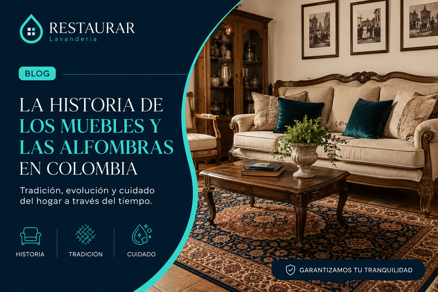 muebles y alfombras en la historia de Colombia
